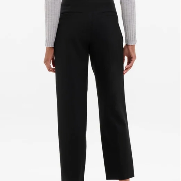 Athleta Black Endless High Rise Straight Stretchy Commuting Travel PantsSz 14-12 - Picture 3 of 13
